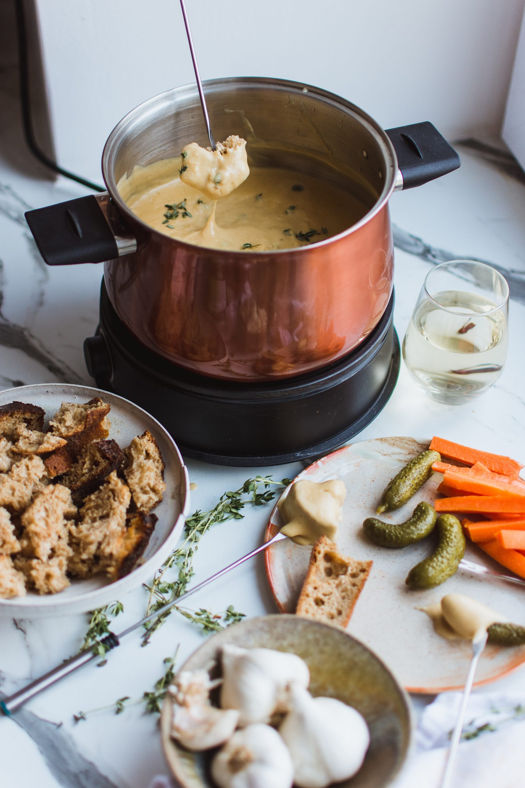 Savoyarde Kaasfondue (Franse kaasfondue)-image