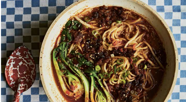 Eenpanstantanmen met pindakaas